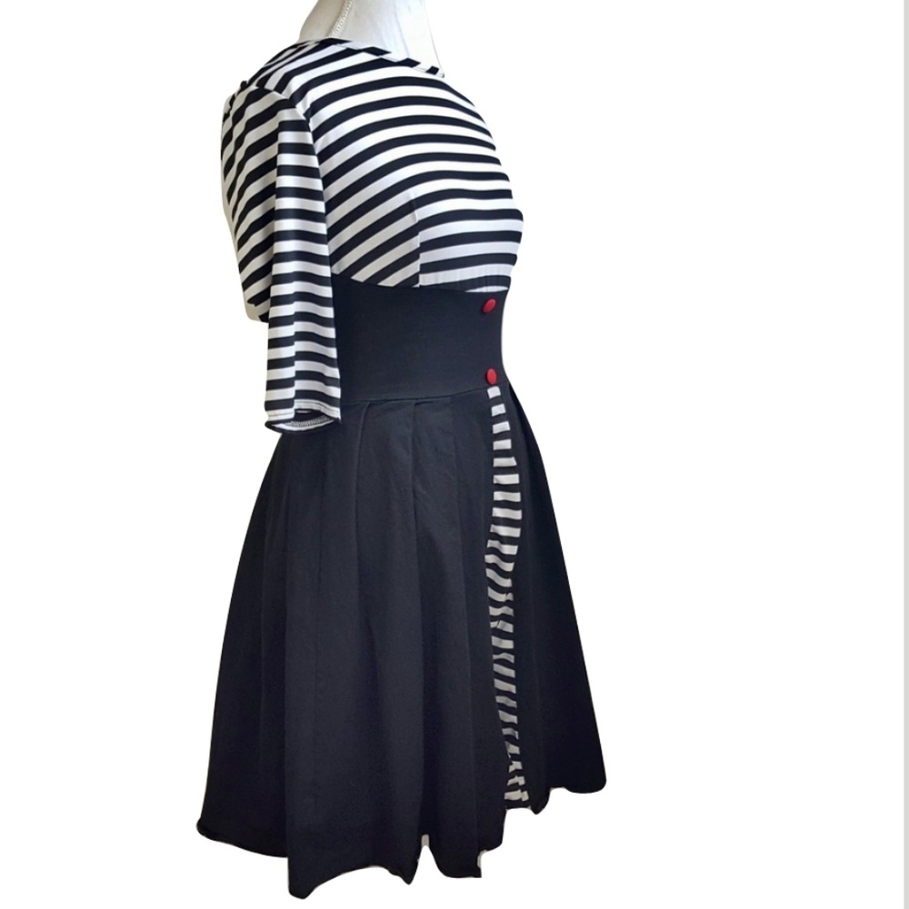 Rockabilly Pinup Swing Dress L Fit & Flare - Picture 2 of 8